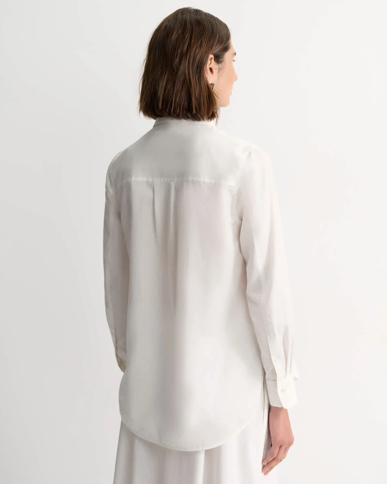Best Sportscraft Hannah Cotton Silk Shirt in White