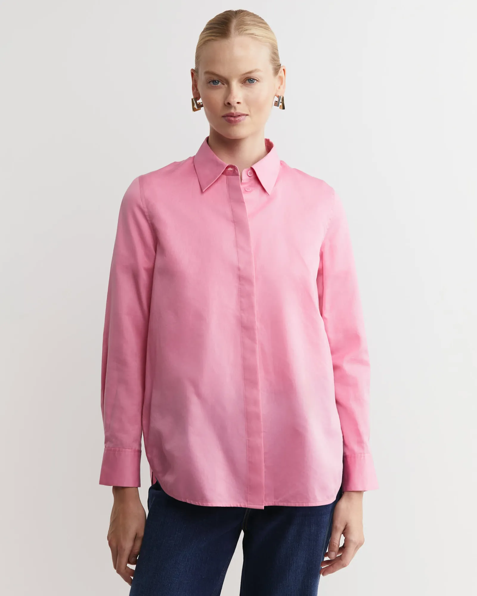 Hot Sportscraft Hannah Cotton Silk Shirt in Roseberry