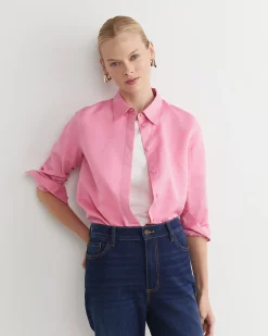 Hot Sportscraft Hannah Cotton Silk Shirt in Roseberry