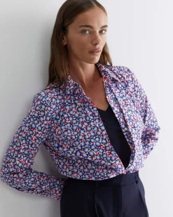 Best Sportscraft Harlow Georgina Relaxed Shirt in Pink Multi PinkMulti