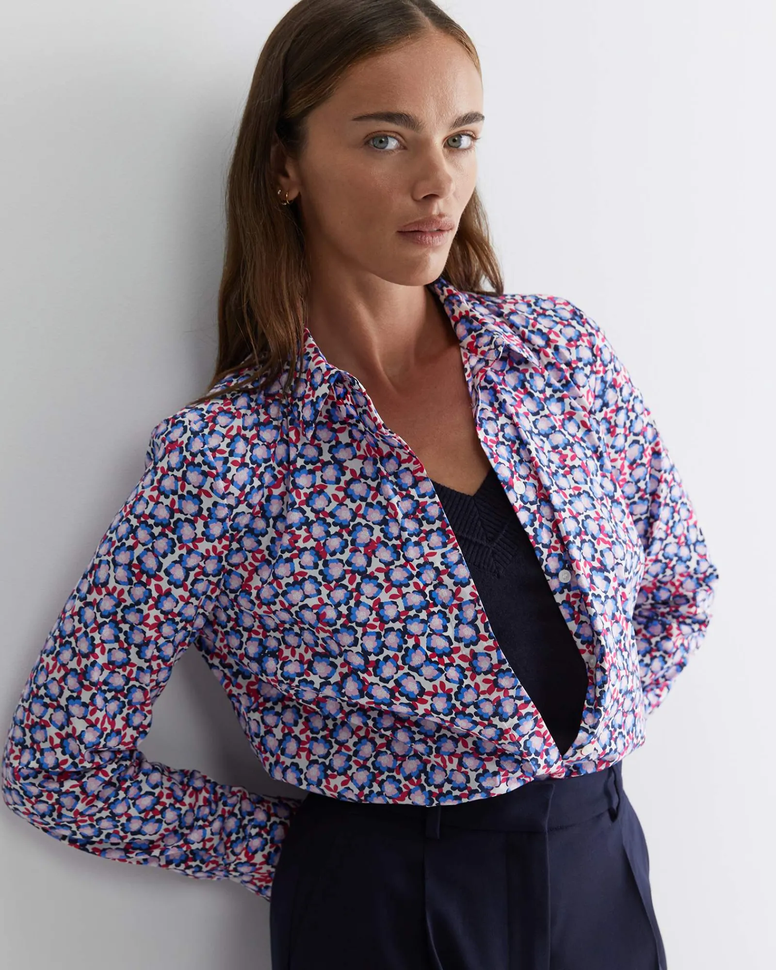 Best Sportscraft Harlow Georgina Relaxed Shirt in Pink Multi PinkMulti