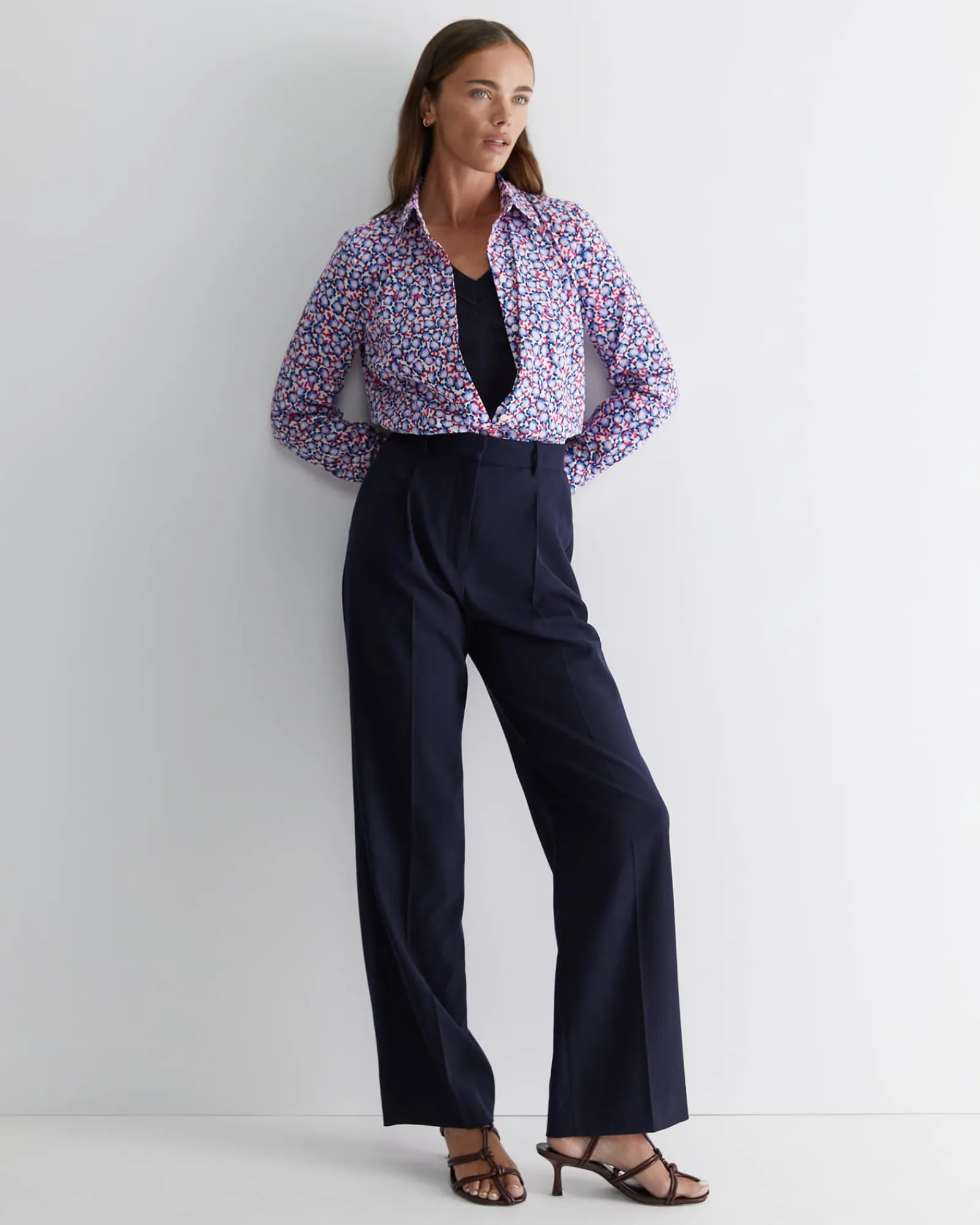 Best Sportscraft Harlow Georgina Relaxed Shirt in Pink Multi PinkMulti