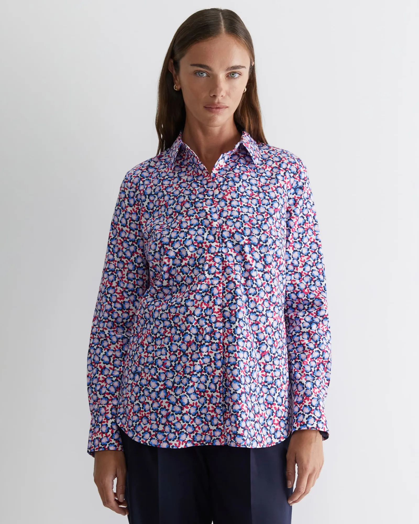 Best Sportscraft Harlow Georgina Relaxed Shirt in Pink Multi PinkMulti