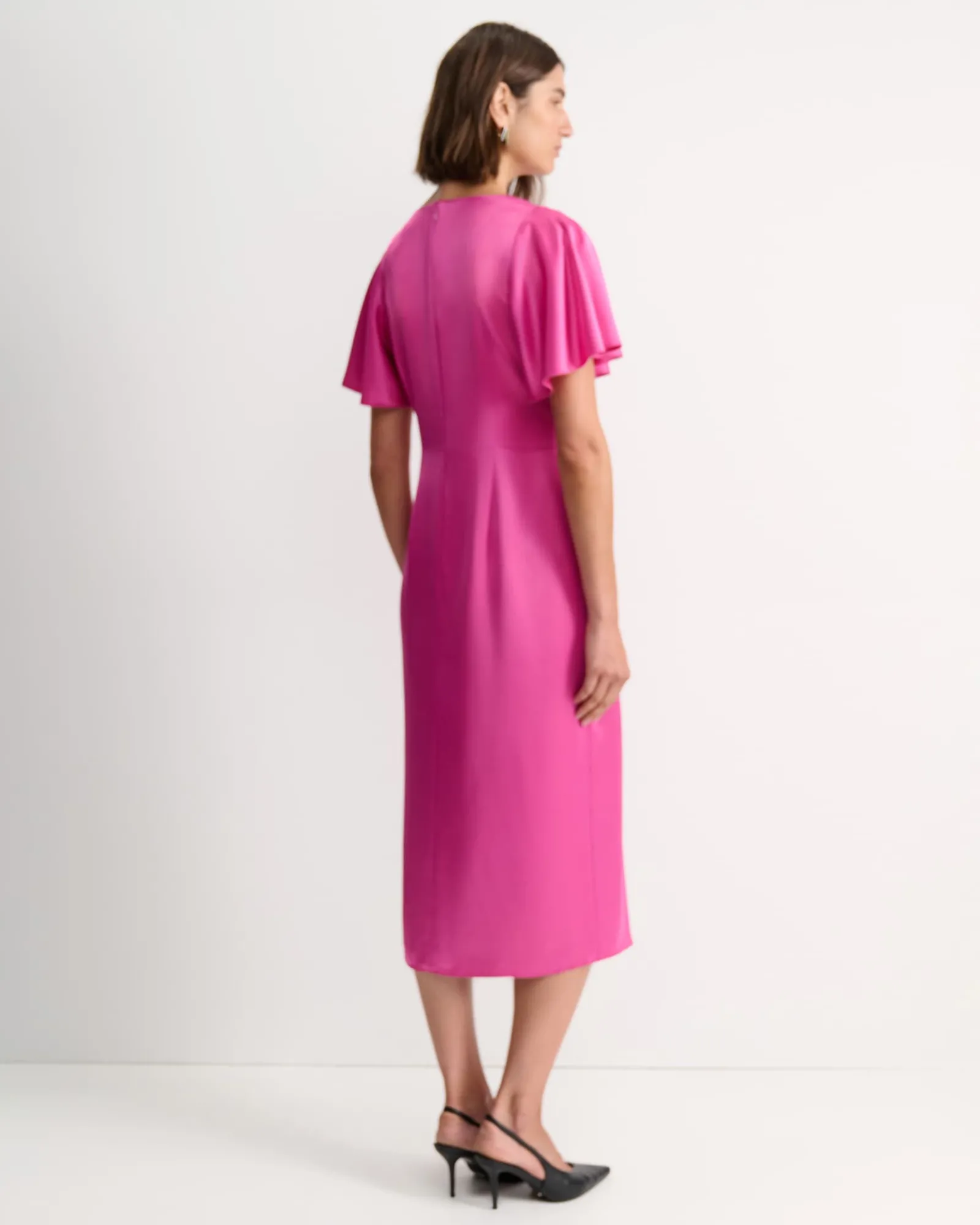 Online Sportscraft Harlow Ruffle Midi Dress in Grape