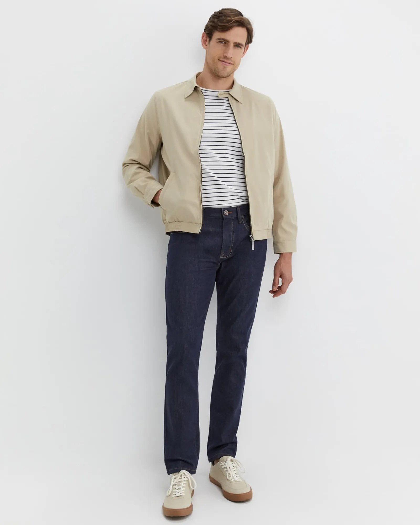 Hot Sportscraft Harrington Jacket in Limestone
