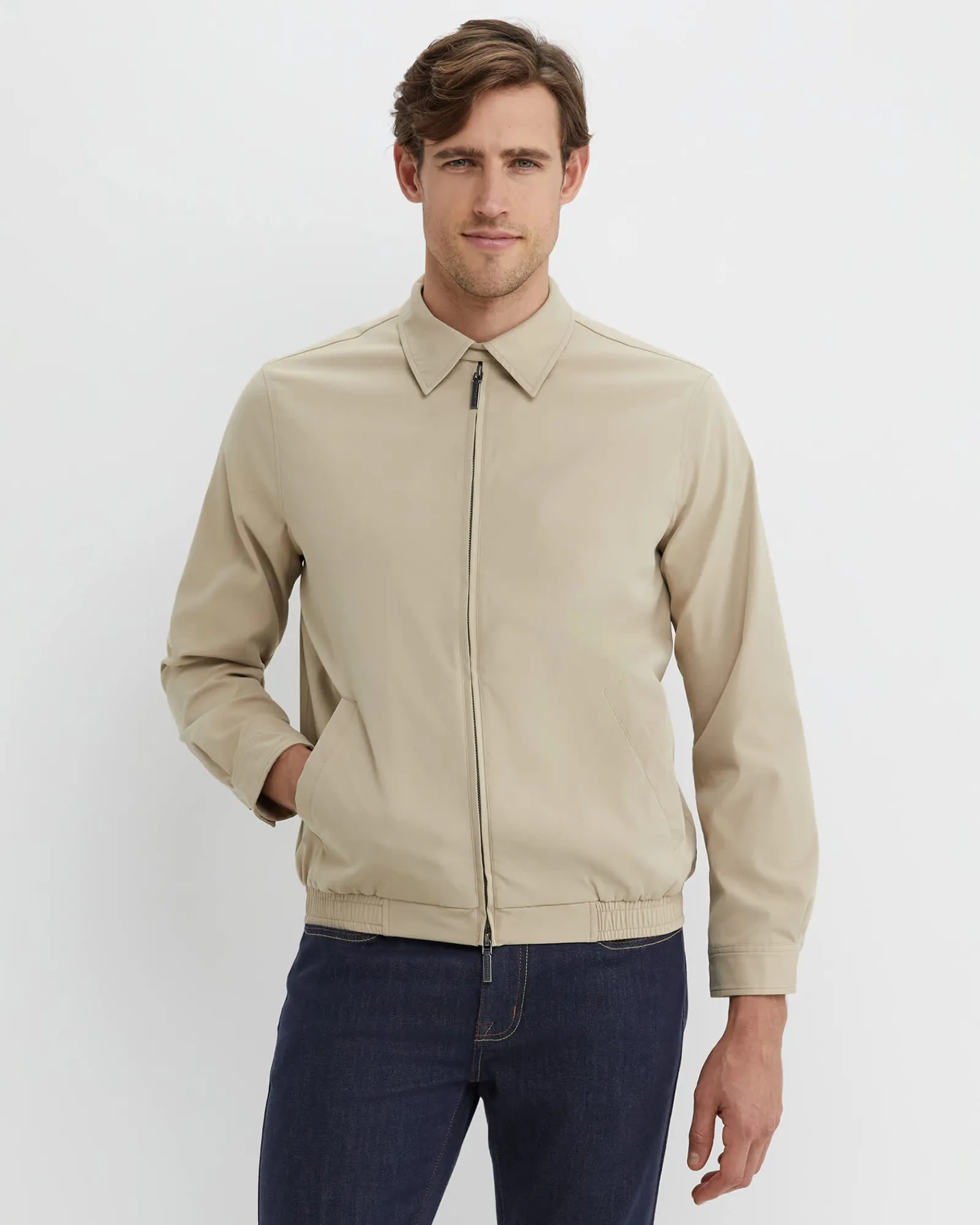 Hot Sportscraft Harrington Jacket in Limestone