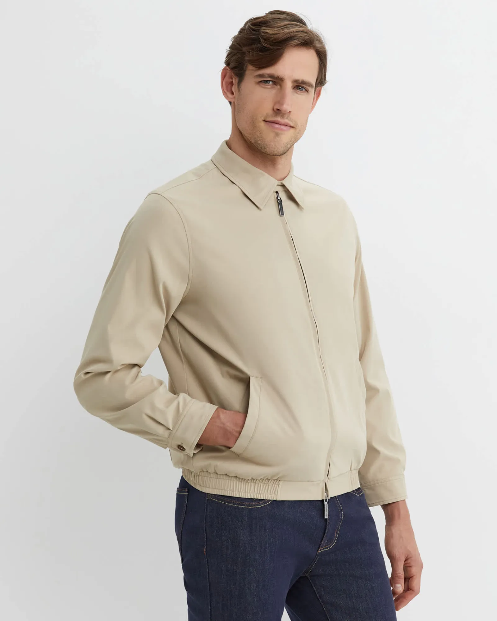 Hot Sportscraft Harrington Jacket in Limestone