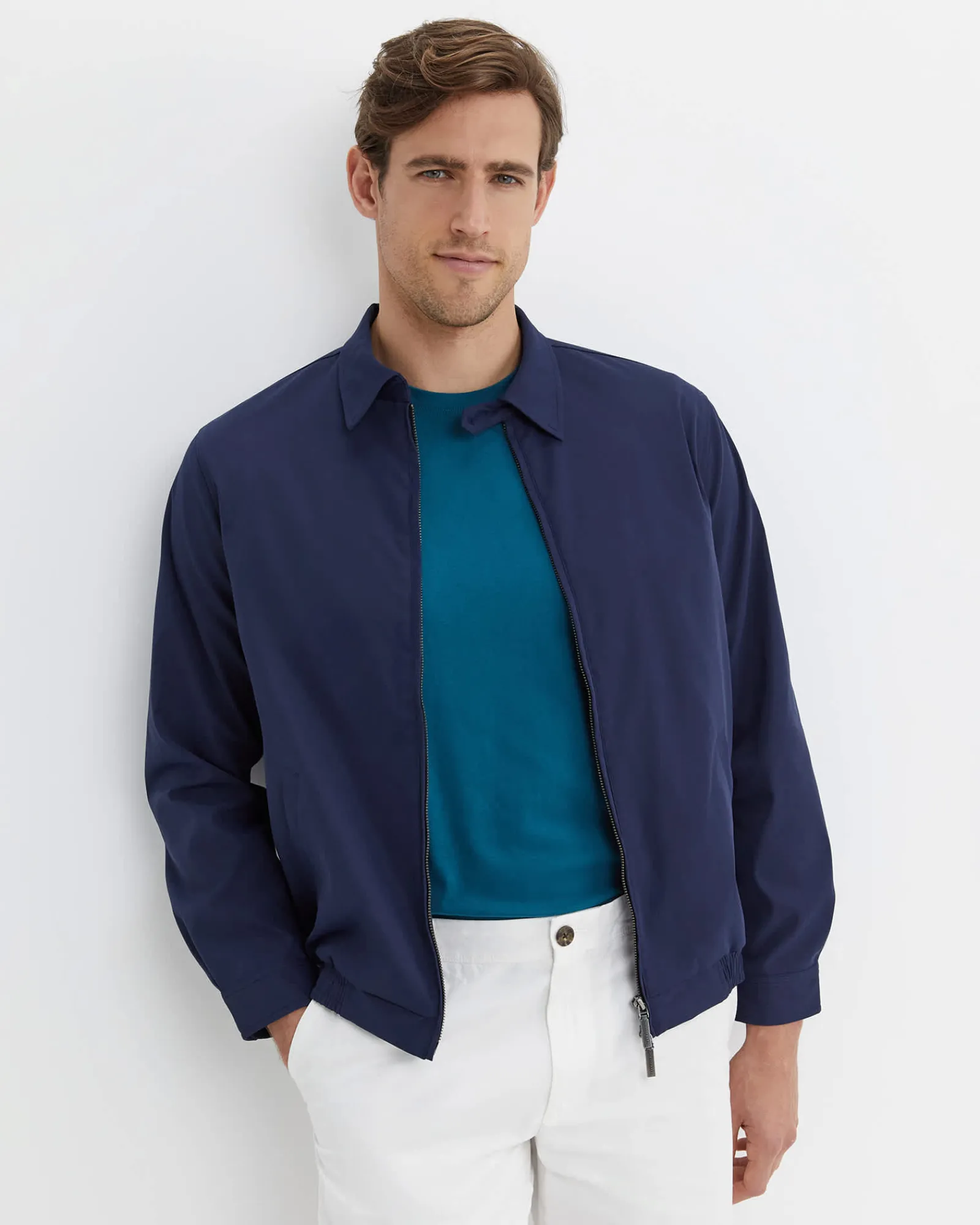 Discount Sportscraft Harrington Jacket in Navy