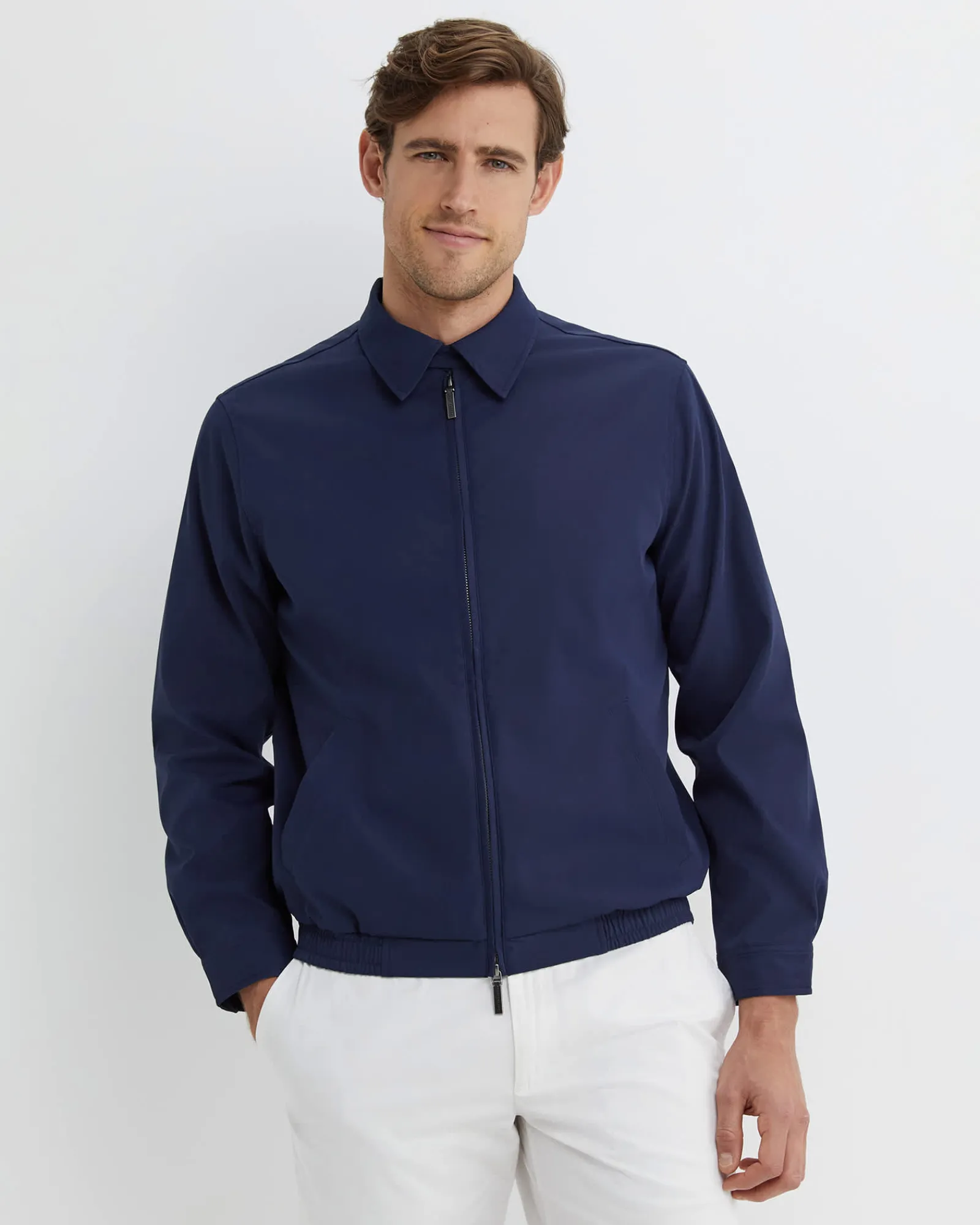 Discount Sportscraft Harrington Jacket in Navy
