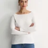 Best Sportscraft Heidi Long Sleeve Rib Tee in White