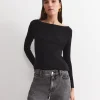 Discount Sportscraft Heidi Long Sleeve Rib Tee in Black