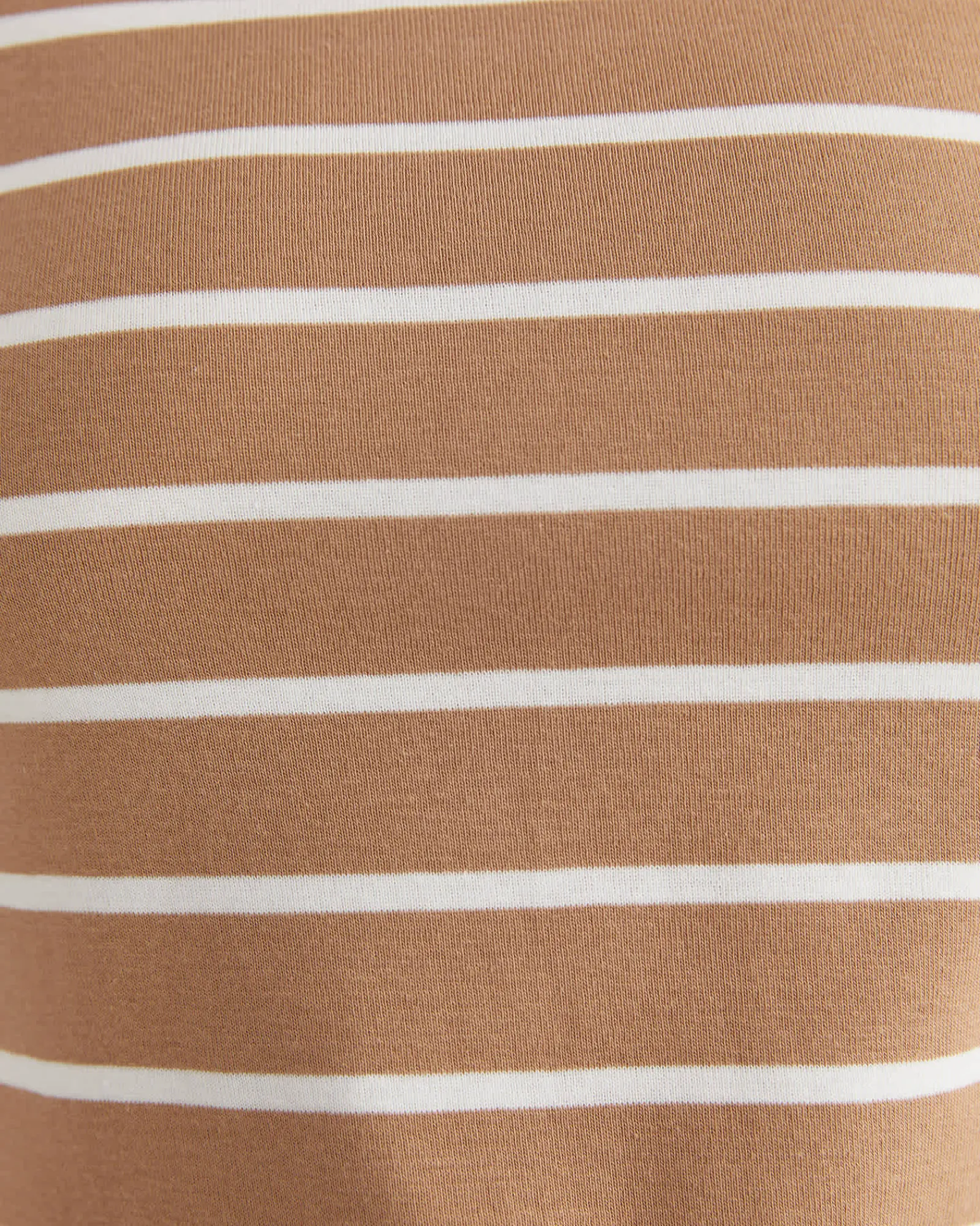 Online Sportscraft Heidi Long Sleeve Rib Tee in Tanwhite Tan/white
