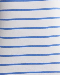 New Sportscraft Heidi Long Sleeve Rib Tee in Whiteblue White/blue