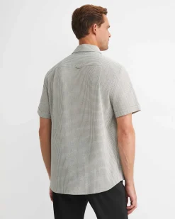 Discount Sportscraft Hewson Short Sleeve Check Shirt in Green Multi GreenMulti