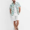 Sale Sportscraft Howard Short Sleeve Cotton Shirt in Whitemulti White/multi