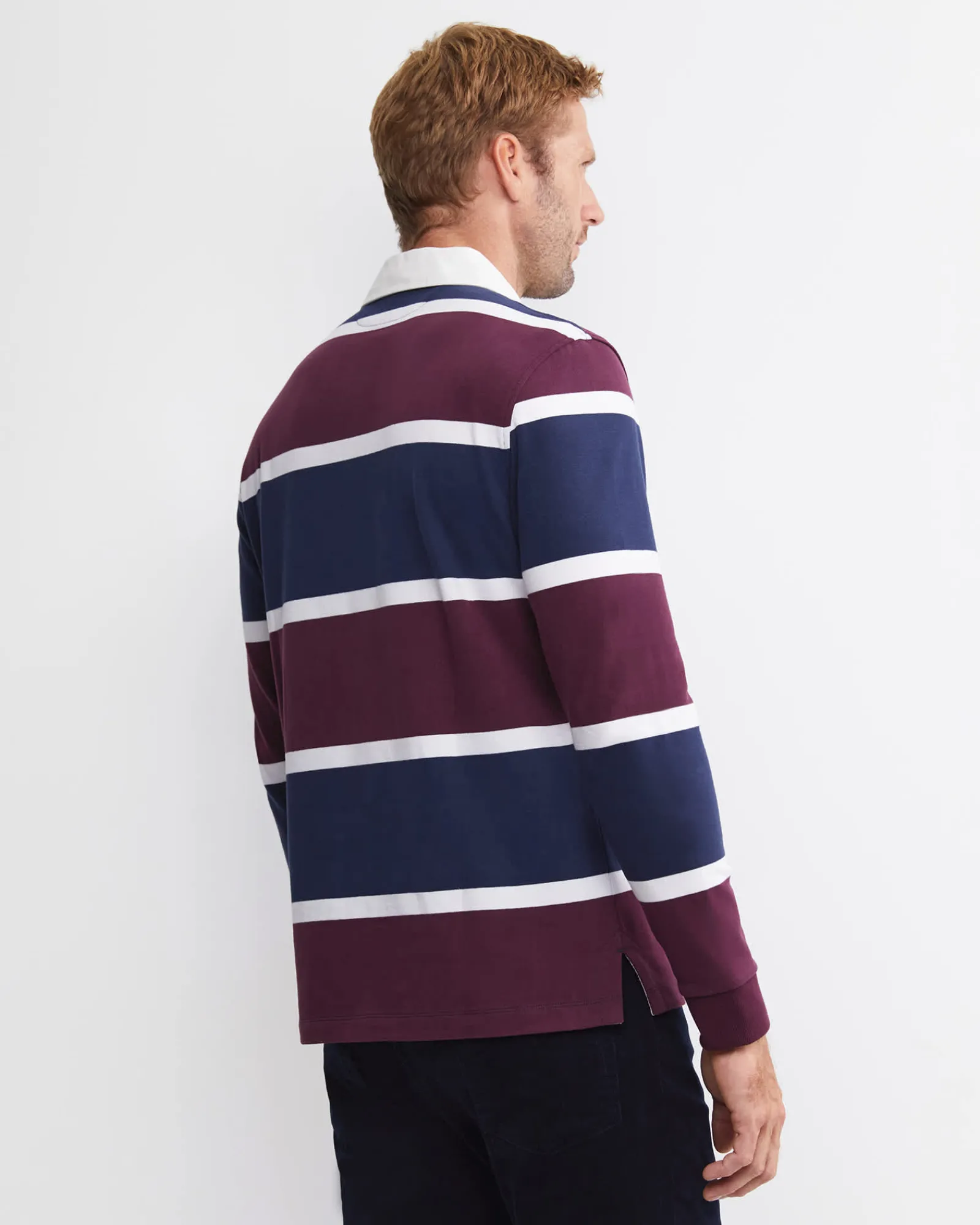 Best Sportscraft Hugh Long Sleeve Rugby in Burgundy