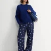 Best Sportscraft Ila Wide Leg Pant in Multi Navy MultiNavy