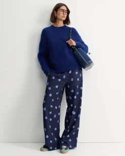 Best Sportscraft Ila Wide Leg Pant in Multi Navy MultiNavy