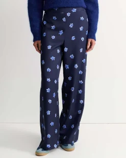 Best Sportscraft Ila Wide Leg Pant in Multi Navy MultiNavy