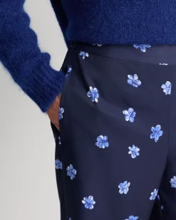 Best Sportscraft Ila Wide Leg Pant in Multi Navy MultiNavy