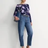 Discount Sportscraft Iris Long Sleeve Magic Tee in Navy Multi NavyMulti