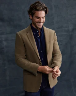Clearance Sportscraft Italian Moleskin Blazer in Musk