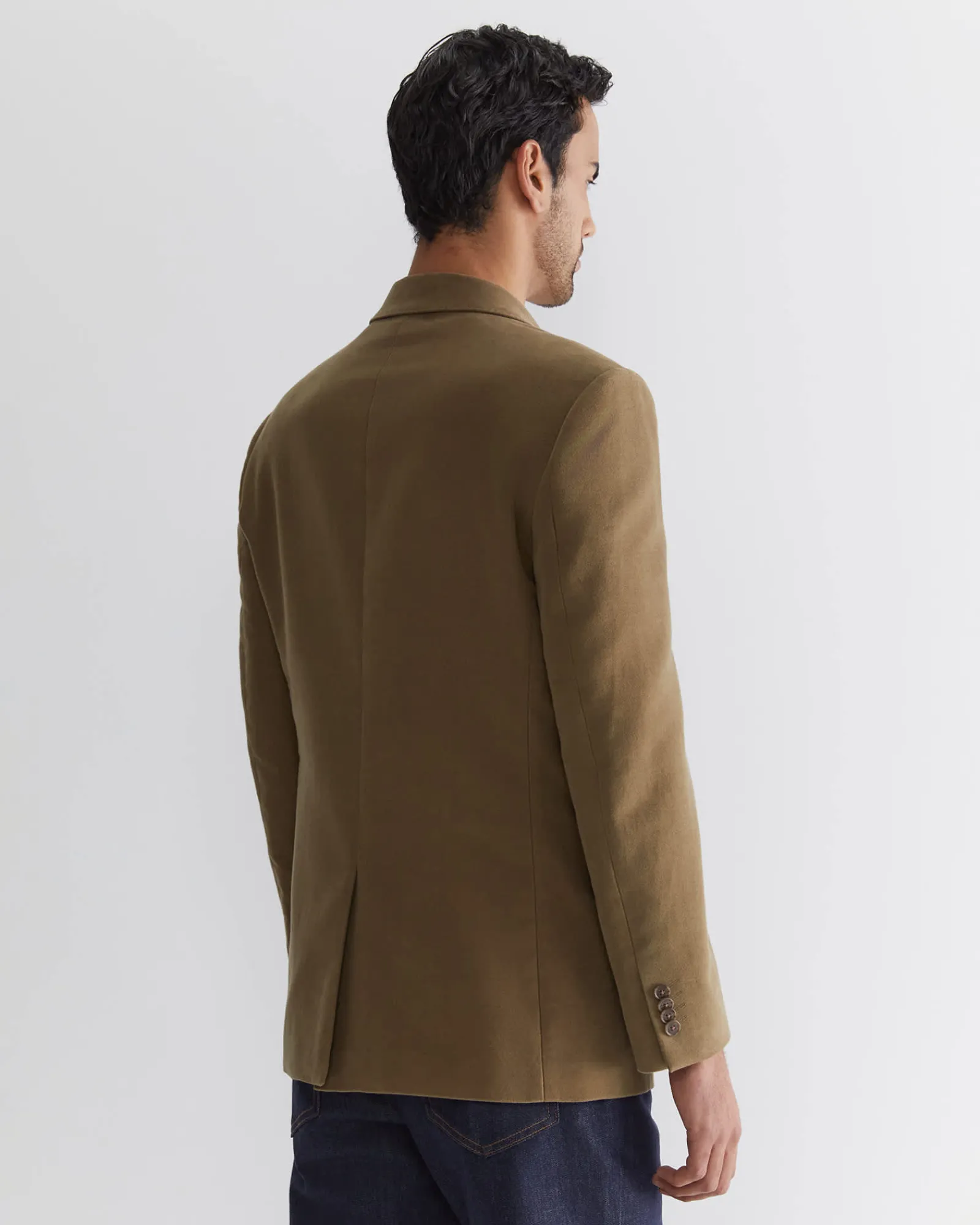 Clearance Sportscraft Italian Moleskin Blazer in Musk