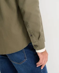 Clearance Sportscraft Jack Overshirt in Dark Khaki DarkKhaki
