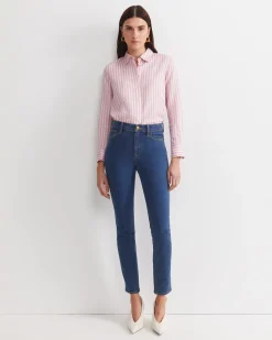 Clearance Sportscraft Jackie High Waist Skinny Jean in Mid Wash MidWash
