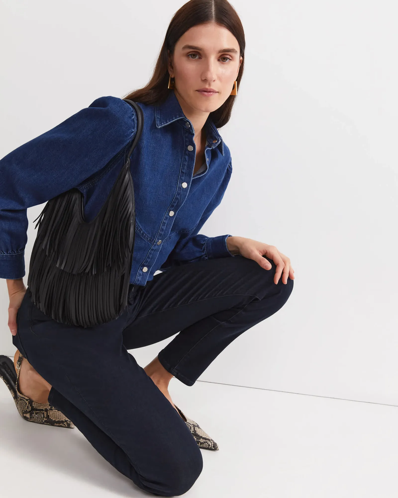 New Sportscraft Jackie High Waist Skinny Jean in Dark Wash DarkWash
