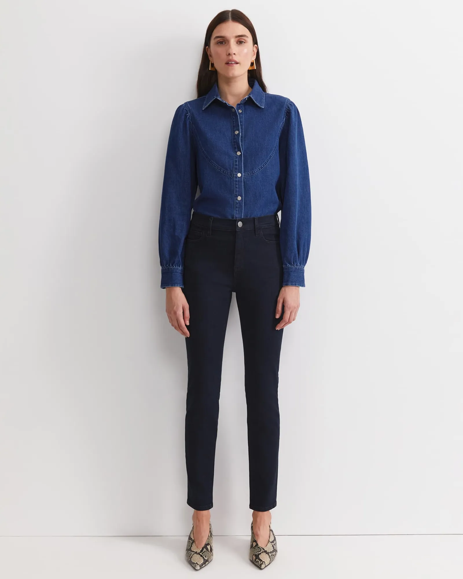 New Sportscraft Jackie High Waist Skinny Jean in Dark Wash DarkWash