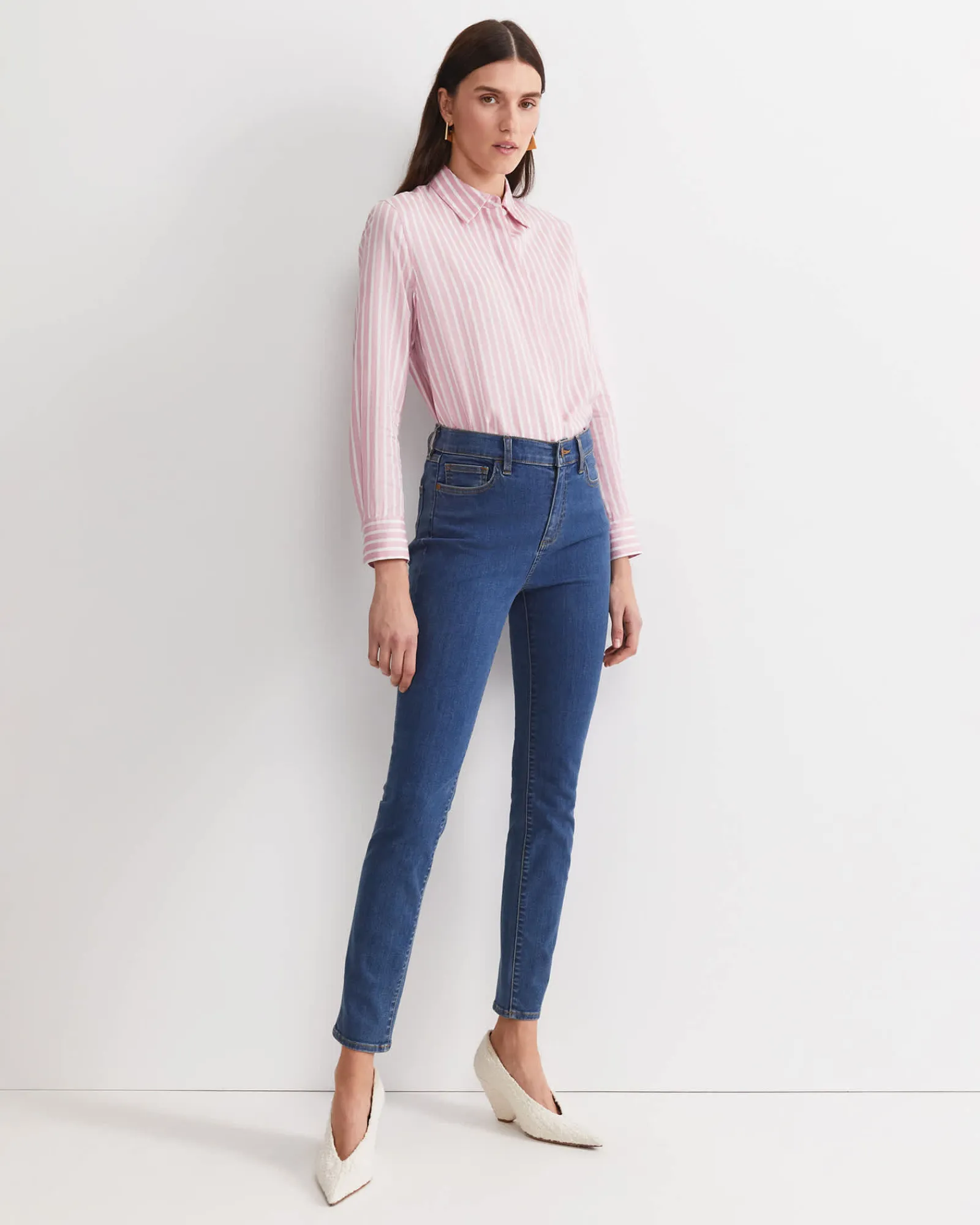 Clearance Sportscraft Jackie High Waist Skinny Jean in Mid Wash MidWash