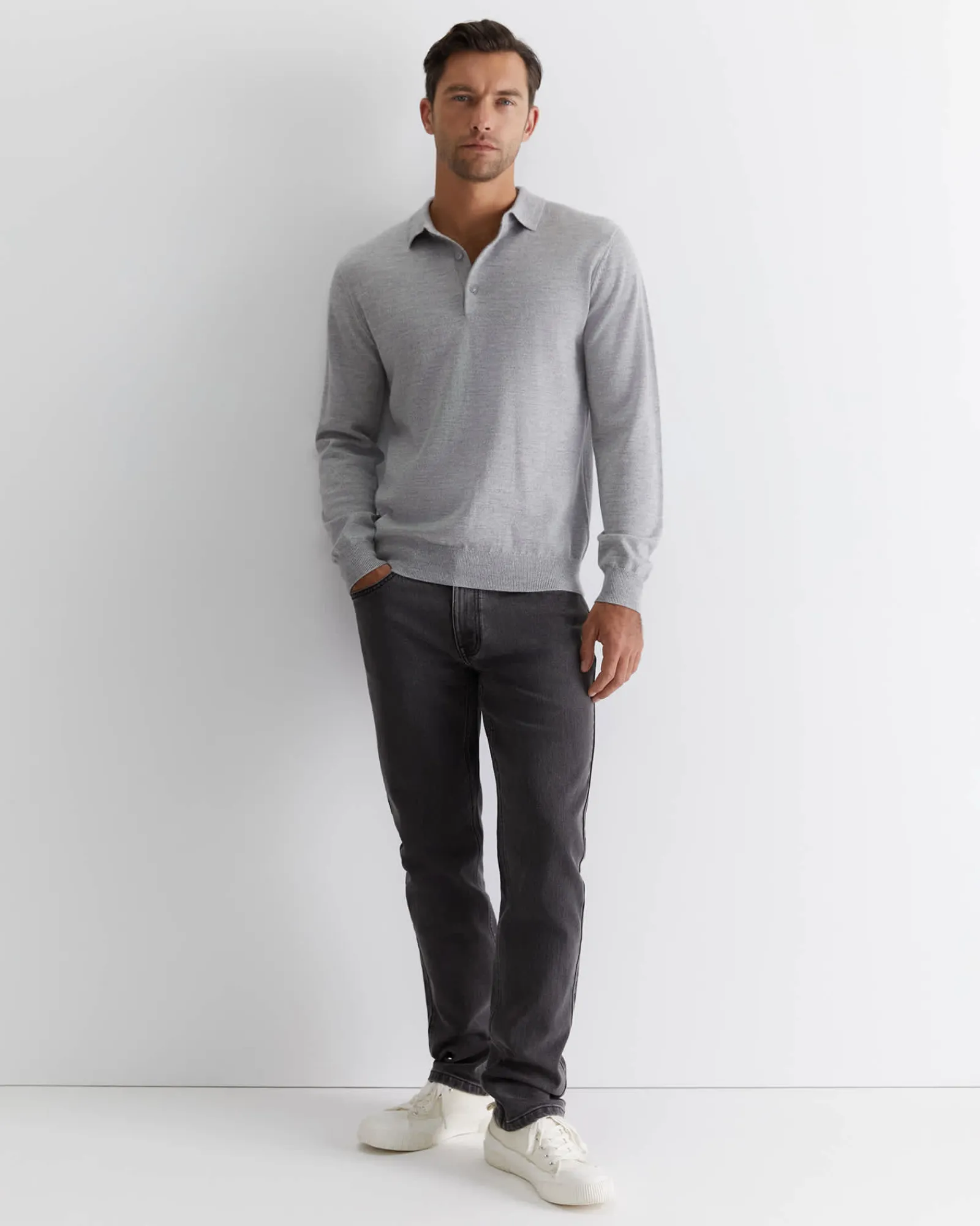 Online Sportscraft Jackson Slim Jean in Dark Grey DarkGrey