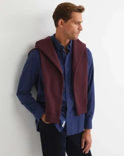 Online Sportscraft Jarron Long Sleeve Shirt in Navy Melange NavyMelange