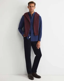 Online Sportscraft Jarron Long Sleeve Shirt in Navy Melange NavyMelange