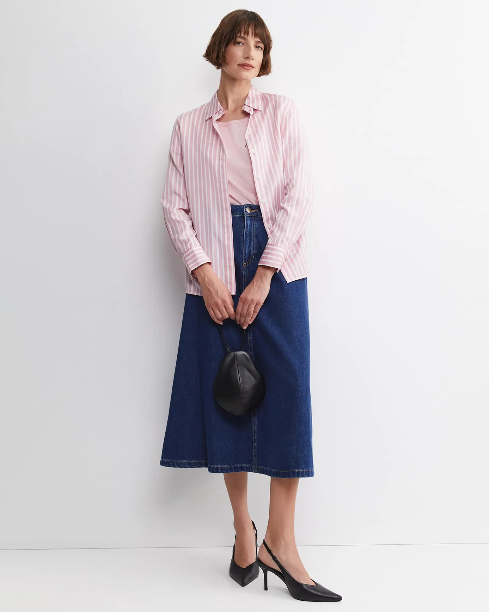 Online Sportscraft Joanna Cotton Melange Tee in Pink Melange PinkMelange