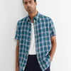 Fashion Sportscraft Johnston Short Sleeve Linen Check Shirt in Multi