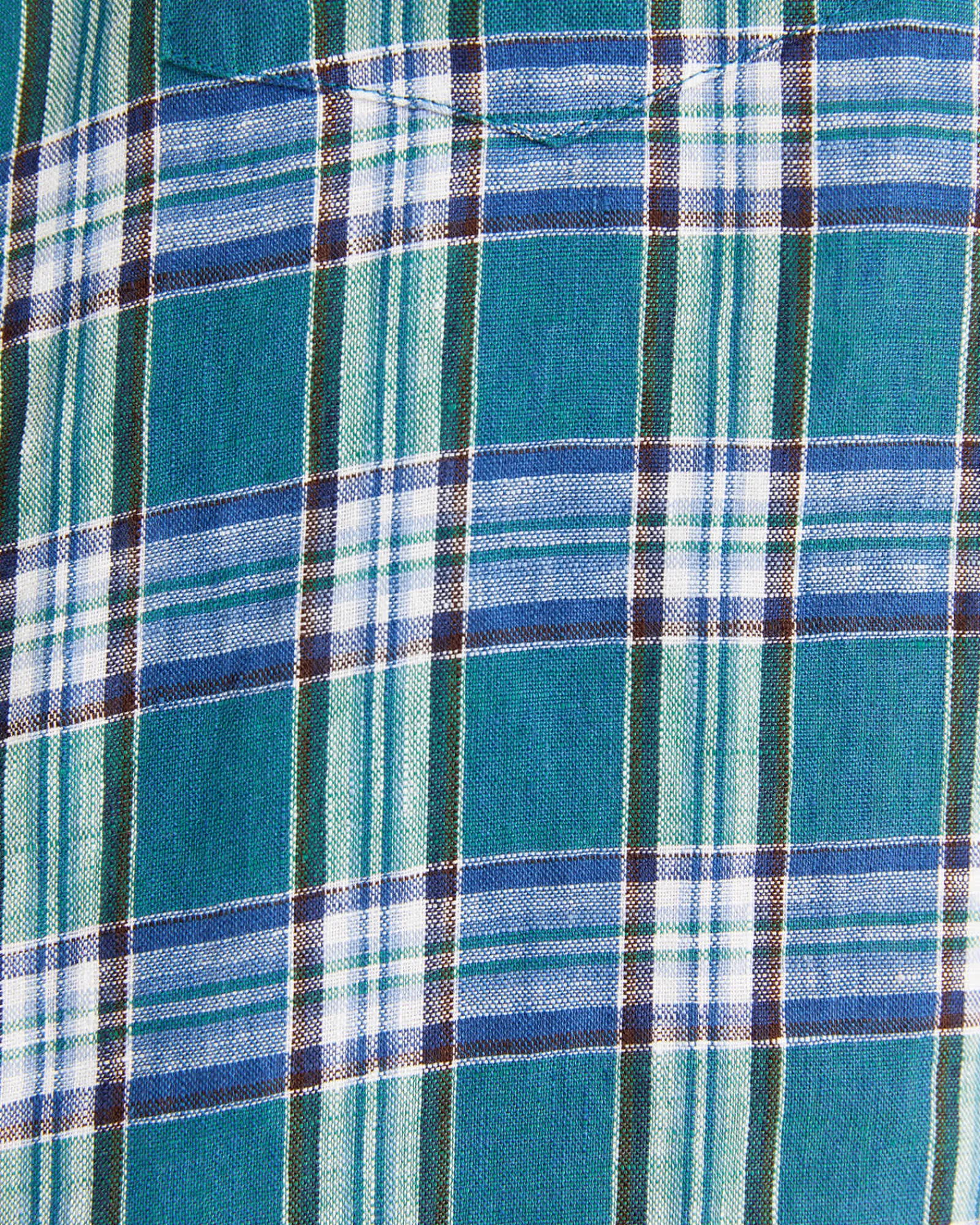 Fashion Sportscraft Johnston Short Sleeve Linen Check Shirt in Multi