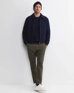 Sale Sportscraft Joshua Cable Crew Knit in Navy Melange NavyMelange