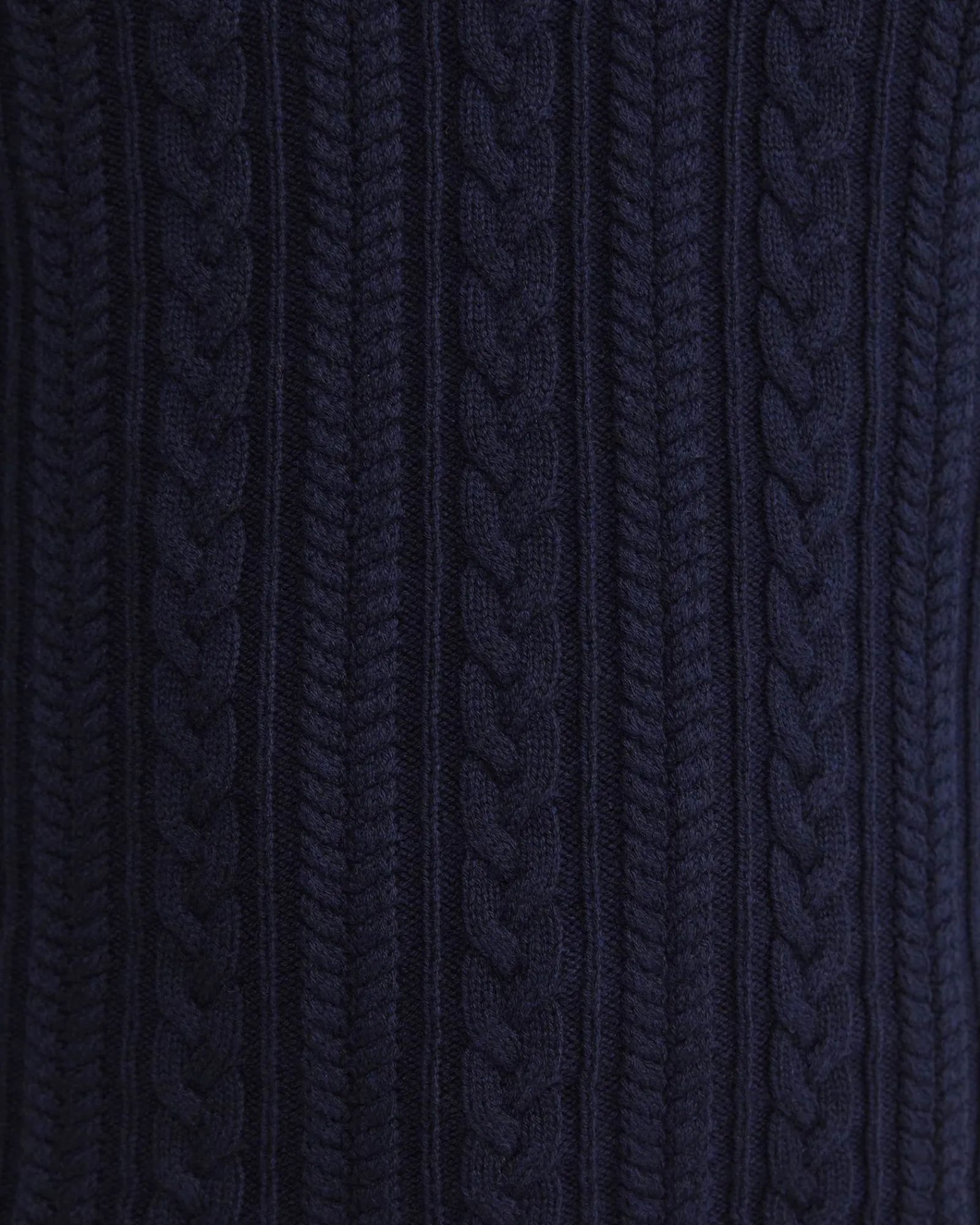 Best Sportscraft Joshua Cable Quarter Zip Knit in Navy Melange NavyMelange