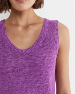Online Sportscraft Josie Tape Yarn Singlet in Hydrangea