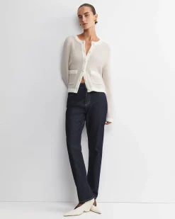 Hot Sportscraft Joyce Merino Wool Cardigan in Chalk