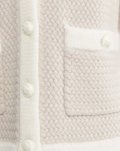 Hot Sportscraft Joyce Merino Wool Cardigan in Chalk
