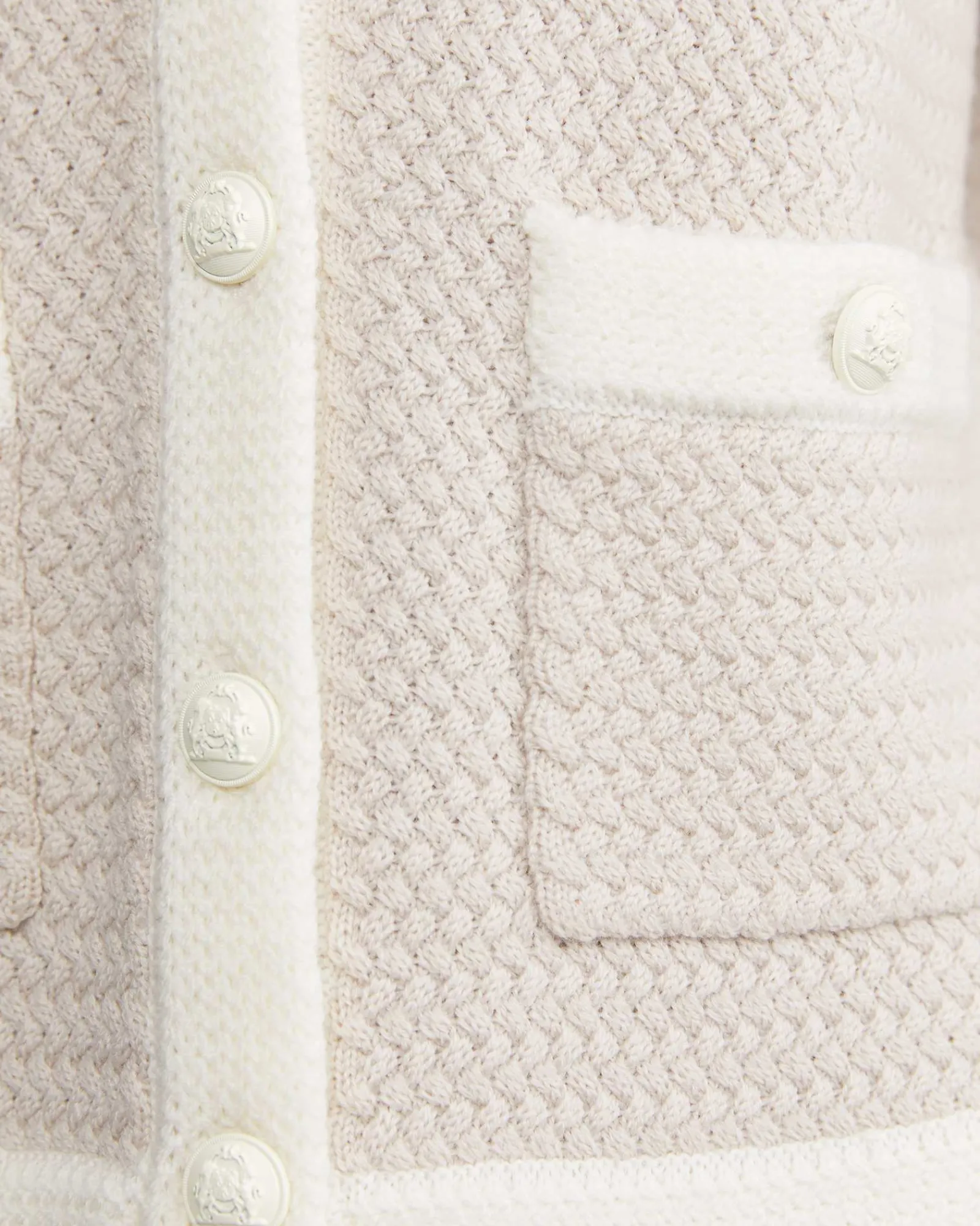 Hot Sportscraft Joyce Merino Wool Cardigan in Chalk