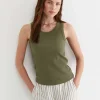 Best Sportscraft Julia Rib Tank in Khaki