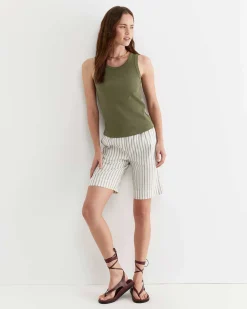 Best Sportscraft Julia Rib Tank in Khaki