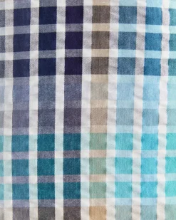 Outlet Sportscraft Knot Short Sleeve Check Shirt in Blue Multi BlueMulti