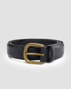 Sale Sportscraft Lara Buckle Leather Belt in Black