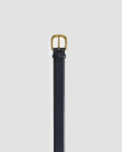 Sale Sportscraft Lara Buckle Leather Belt in Black