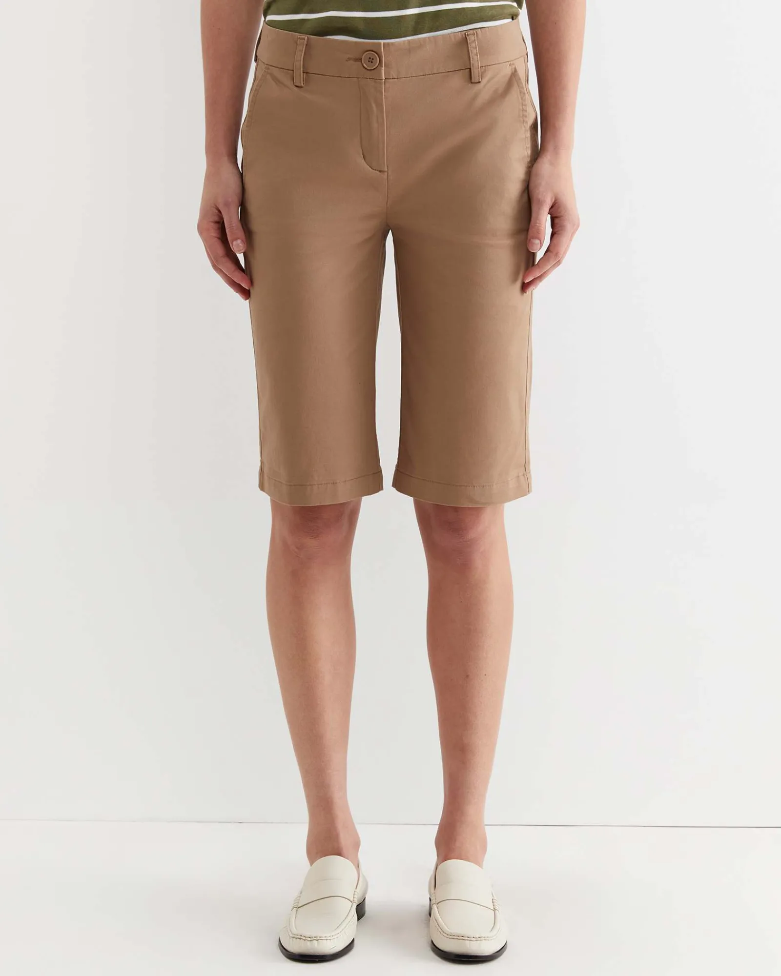 Clearance Sportscraft Laura Chino Short in Tan
